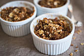 Apple and pear crumble