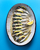Sardines filled with spinach