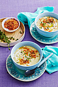 Colcannon-Suppe mit Speckstreuseln