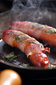 Saltimbocca sausage with prosciutto and sage