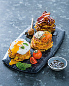 All-dressed-up corn fritters