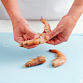 How to peel and devain prawns
