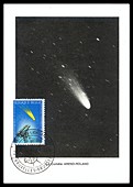 Comet Arend-Roland, Belgian stamp commemoration