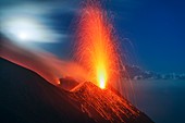Eruption of Stromboli, July 2014