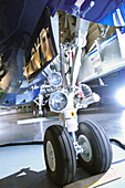Narrow-body passenger aircraft nose wheel