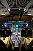 Dassault Falcon 2000 private jet cockpit