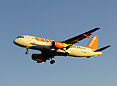 Airbus A320-200 approaching airport