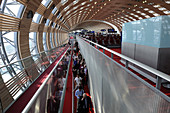 Airport terminal, Charles de Gaulle Airport, Paris, France