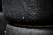 Used Dunlop slick tyres