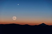 Moon and Venus over Atacama Desert, Chile