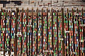 Shipping containers, aerial photograph
