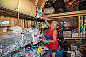 Hurricane Harvey relief camp, Texas, USA