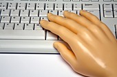 Artificial hand and keyboard