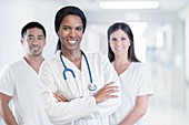 Multiracial medical team
