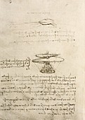 Leonardo da Vinci's helicopter design, 15th century