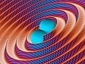 Gravitational waves, illustration