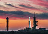 Falcon Heavy launch preparation