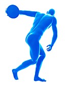Discus thrower, illustration