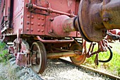 Abandoned train carriage