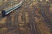 Train arriving in station