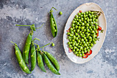 Green peas life still