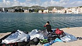 Syrian refugees in Lesvos, Greece