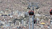 Cable cars, La Paz, Bolivia