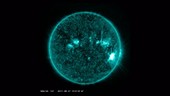 Solar flare, SDO footage