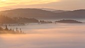 Valley mist over Lake Windermere