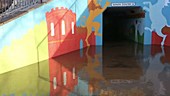 Flooded underpass
