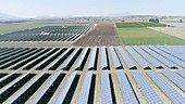 Solar farm, aerial