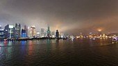 Shanghai at night, timelapse