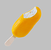 Mango ice lolly