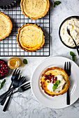 Lemon and Goats Cheese Tart with Aniseed Pastry