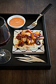 Galician style Octopus with Smashed Potatoes and Piquillo flavoured Aioli Sauce (Spain)