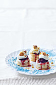 Cranberry and goat’s cheese vol au vents
