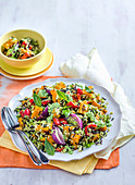 Roast Pumpkin and Rice Salad with Rocket Pesto