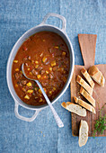 Goulash soup with potatoes