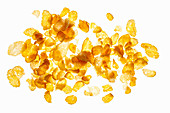 Viele Cornflakes im Durchlicht (Aufsicht)