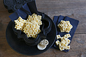 Gluten-free snowflake biscuits for Christmas