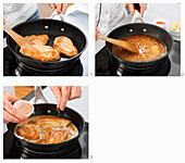 Schnelle Fleischsauce aus Putenschnitzel zubereiten