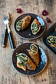 Manfriguli – stuffed buckwheat pancakes