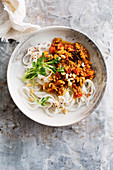 Burmese pork and noodle dish