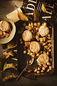 Baked Apple with Biscuits