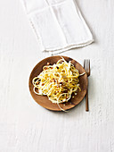 Golden beet pasta with horseradish