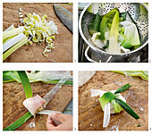 How to make plaice parcels with leeks