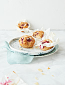 Sugar-free vanilla and cherry muffins