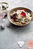 Overnight slaw with toasted almonds