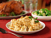 Cauliflower with a crumb crust for Thanksgiving (USA)