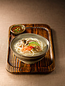 Kalguksu (soup with hand-rolled noodles, Korea)